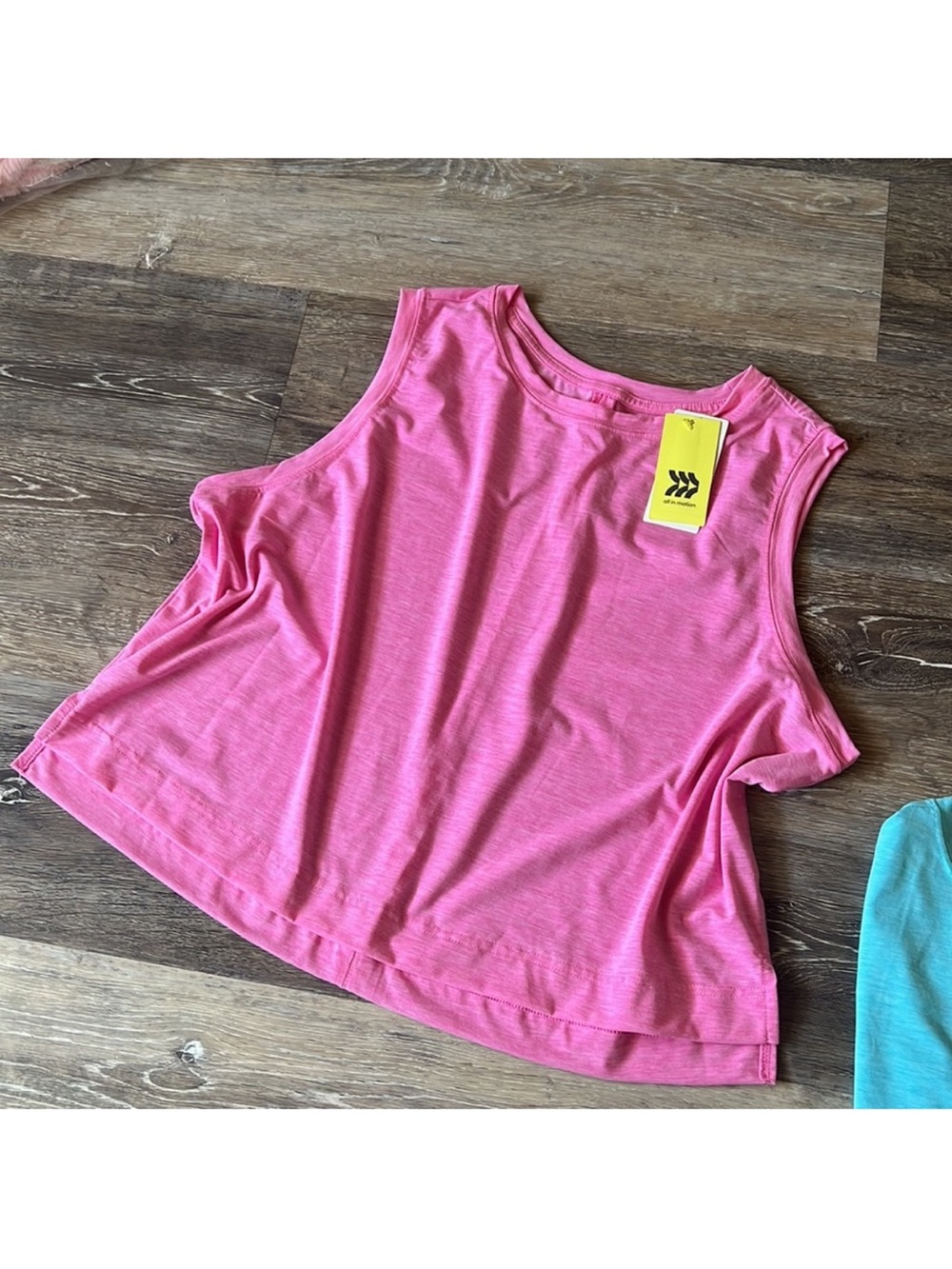 all in motion Tank Top Duo - Bright Pink & Aqua Blue NWT - Picture 3 of 7